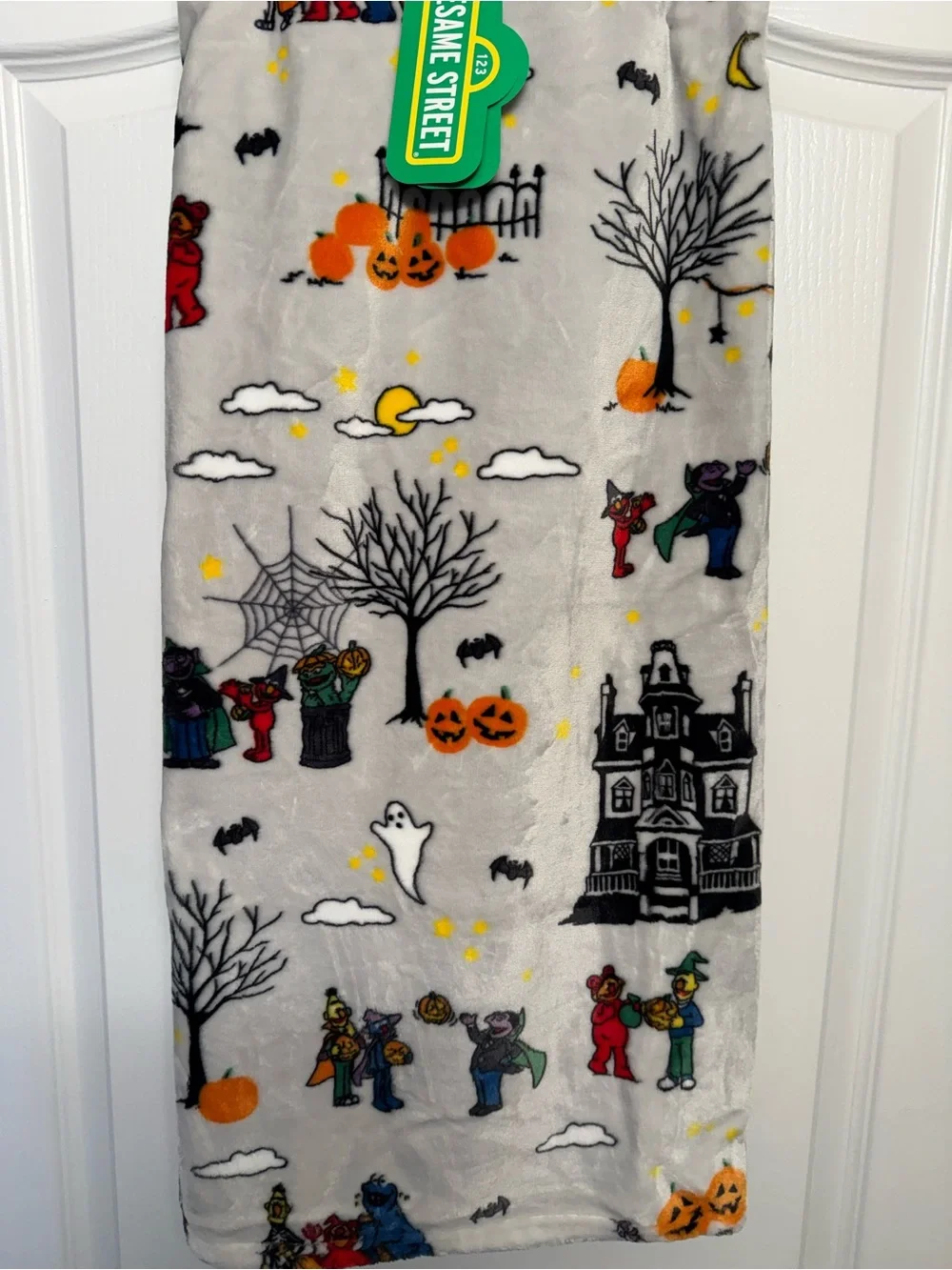 Sesame Street Halloween Plush Blanket
